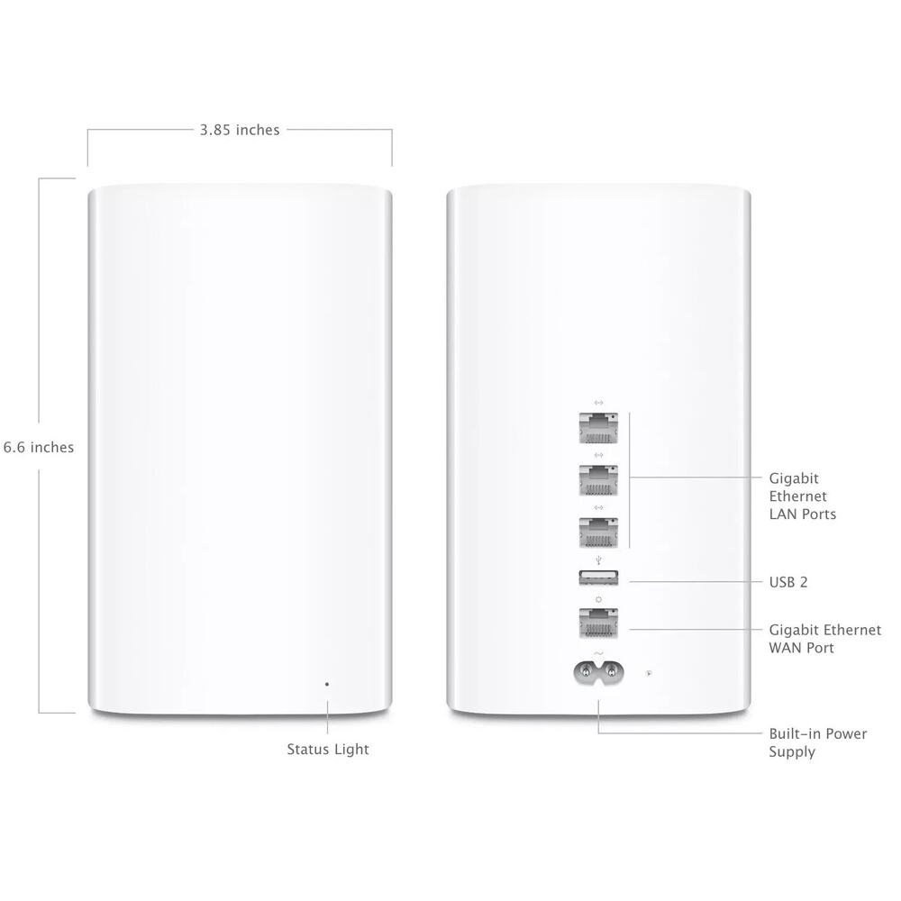 Apple AirPort Extreme 802.11ac Wireless Router 6th Gen A1521 Tested Updated - Picture 4 of 4